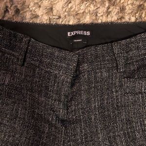 Black tweed Express dress pants
